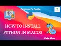 How to Install Python in macOS | Beginner | MacBook Air Pro Mac | Python Programming | Code Vinu