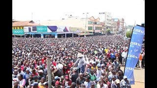 Eldoret town comes to a standstill as a mammoth crowd cheers on Kipchoge