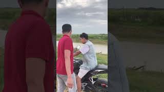 រៀនជិះម៉ូតូធំ ចង្កឹះលេខ😫🤭 #shorts