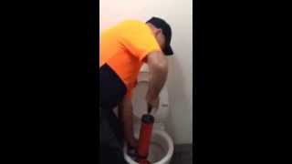 How to unblock a toilet