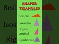 Shapes Triangle #learning #english