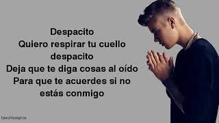 Justin Bieber   Despacito Lyrics Ft  Luis Fonsi Daddy Yankee Planetlagu Com