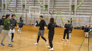 2025/2/9  綾川フェスティバル  mmb vs 若人  ソフトバレー 香川県