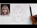 how to draw blackpink lisa drawing blackpink lisa