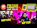 RGB LED FLOOD LIGHTS WITH REMOTE CONTROL UNBOXING I  BACKGROUND LIGHTS SET-UP FOR YOUTUBERS