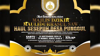 🔴 MAJLIS DZIKIR MAULIDURRASUL SAW & HAUL SESEPUH DESA PUNGGUL SIDOARJO