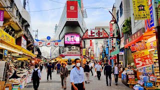 Walking in Ueno (上野) Tokyo. June 2020 - 4K 60FPS Binaural Audio - Slow TV