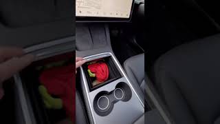 12v Socket location Tesla Model 3 #shorts