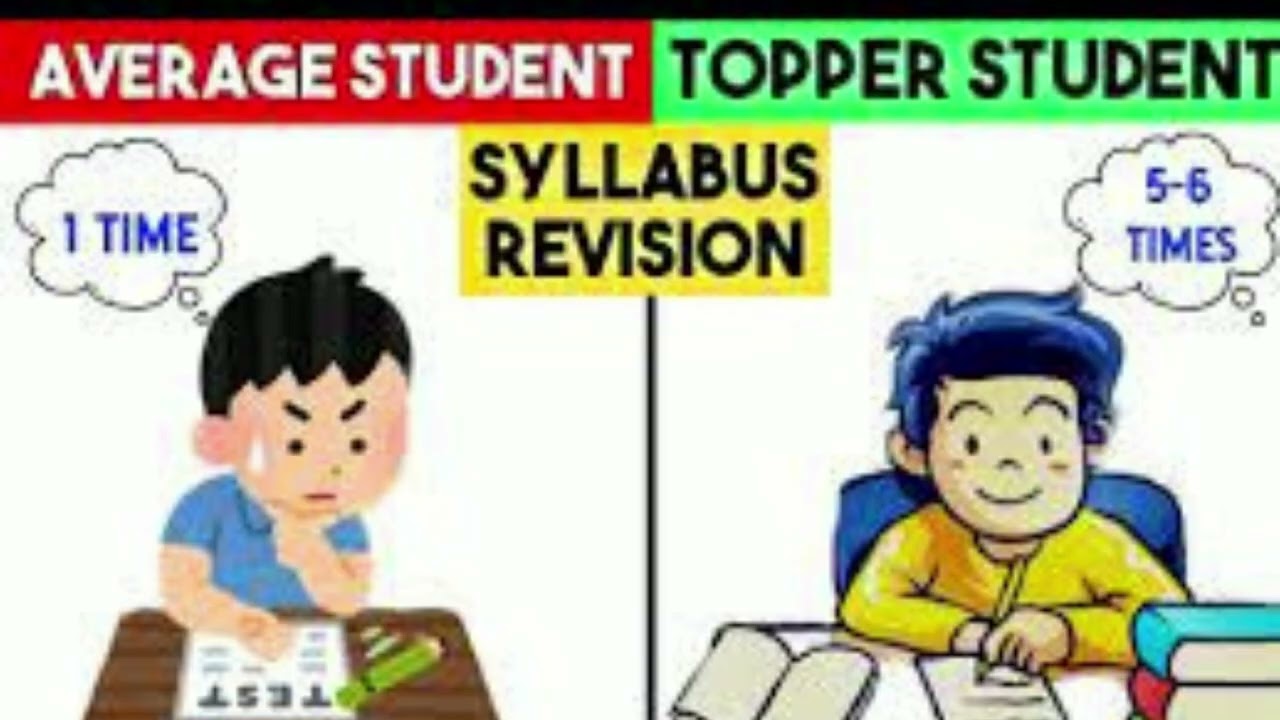 Difference Between Average Students And Toppers / Become A Topper # ...