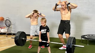 World Strongest 5 Year Old Kid lifts Crazy Weight!
