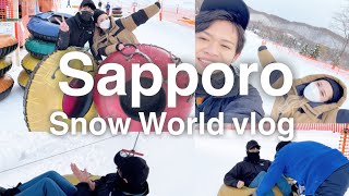 【Vlog】札幌の最強雪遊び♡滝野スノーワールドに行ってみた♡チューブ滑り