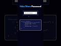 Show/hide password using JavaScript #css #js