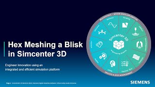 Simcenter 3D Hex Meshing a Blisk