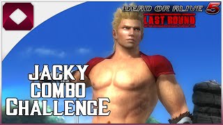 DOA5LR: Jacky Combo Challenge (1080p60FPS)