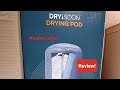 Full review of the Dry:Soon drying pod - heated clothes airer from Lakeland.