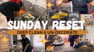 SUPER SUNDAY RESET w/deep cleaning, cooking & un-decorating | STORYTIME at Urban Air | Feat. Hernest