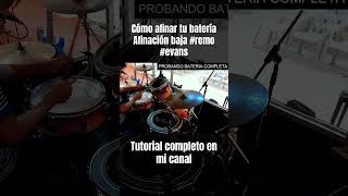 Afinación Batería #tutorialyoutube #videoshorts #viral #bateria #drums #afinación #tutorial #tuto