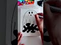 how to make simple and easy ghost👻 ghost diy shorts art halloween halloweenart