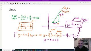 Lines Review (How to find the equation, intercepts, and slope)