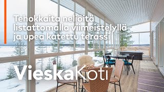 4 MAKUUHUONETTA pienessä NELIÖMÄÄRÄSSÄ - LISTATON TOTEUTUS  - VIESKAKOTI taloesittely