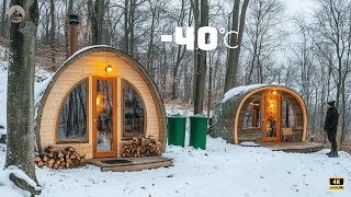 365 Days Building a Wooden Mountain Cabin from Summer to Winter