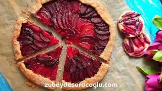 Kırmızı Erikli Galette (Erikli Tart)