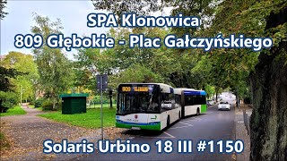 SPA Klonowica - linia 809, Solaris Urbino 18 III #1150