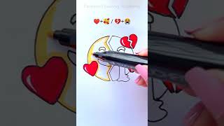 With love VS  Broken Heart  || Emoji satisfying creative art