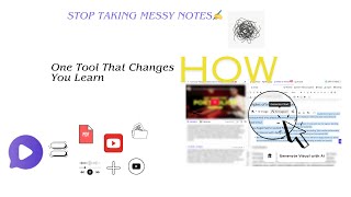 Stop Taking Messy Notes: One Tool That Changes How You Learn ( Get Visual Summaries with AI)