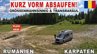 #946 Rumänien - Läuft der Bach über? Transrarăul, Karpaten, Freistehen Stausee Izvorul Muntelui