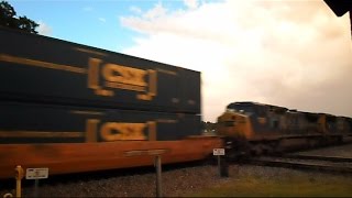 CSX Intermodal Train Pound Diamond Interlocking Hard