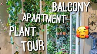 Balcony Apartment Plant Tour April 2022 Spring | A mini Jungle in a Apartment Setting! 🪴✨