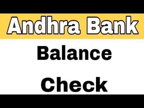 How To Check Andhra Bank Balance By SMS And Missed Call From Home How To Check Andhra Bank Balance By SMS And Missed Call From Home
