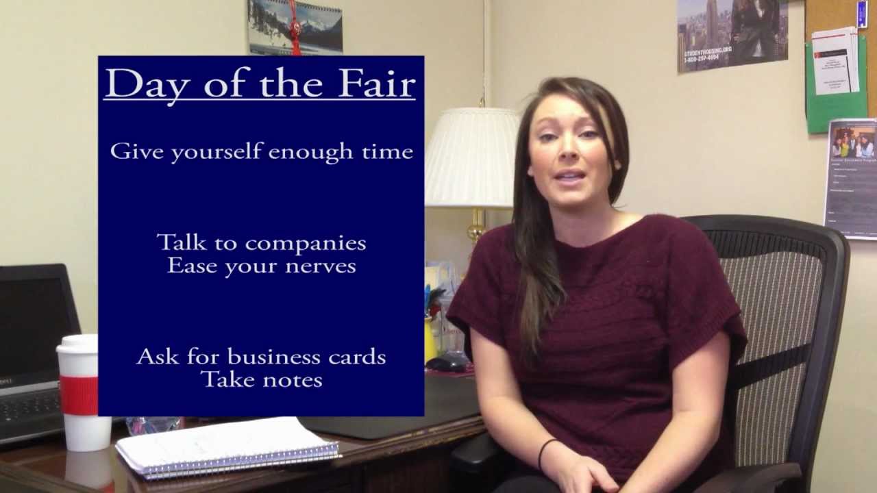Career And Internship Fair Preparation Youtube