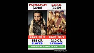 Padmaavat Vs Sye Raa Narasimha Reddy Movie Comparison || Box Office Collection #shorts #leo