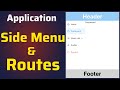 App Side Menu with Routes using Ant Design Menu and React Router DOM in ReactJS | Side Bar Tutorial