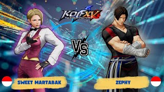 KOF XV FT5 250211a - Sweet Martabak (King Meitenkun Andy) VS Zephy (Kim Ralf Goenitz)