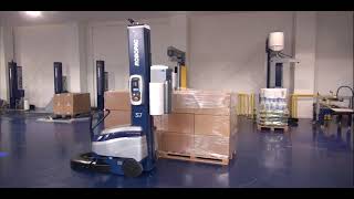 Robot S7 portable semi automatic stretch wrapper by Robopac USA
