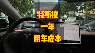 特斯拉一年用车成本分析，对比同级别燃油车，确实节省不少