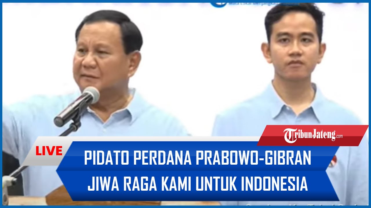 🔴[FULL] Pidato Perdana Prabowo-Gibran Di GBK: Jiwa Raga Kami Untuk ...