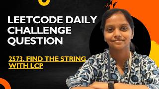 Leetcode | 2573 Find the String with LCP | Java | Simple Approach