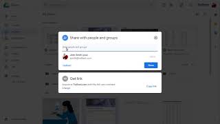 New sharing interface in Google Drive
