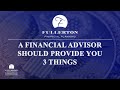 What Can A Financial Advisor Do For You?