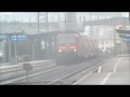 ein nebeliger tag am bahnhof bingen rhein hbf