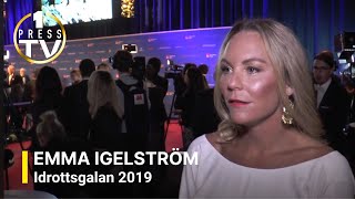 Emma Igelström hyllar Sarah Sjöström - idrottsgalan 2019