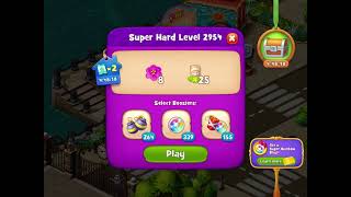 Gardenscapes Level 2954 With No Boosters - Super Hard Level