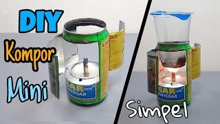 Ide kreatif dari kaleng bekas, membuat kompor mini untuk bikin kopi,,mantapp..