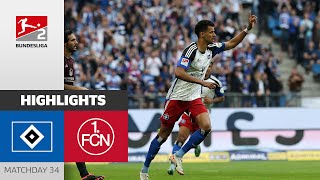 Glatzel Finishes Season With A Hat-trick | Hamburger SV - 1. FC Nürnberg | MD 34 - Buli 2 23/24