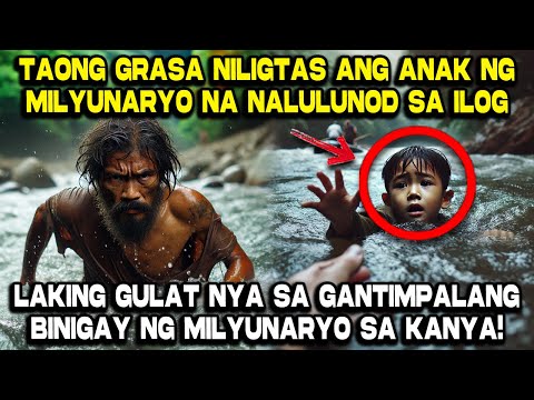 Taong Grasa Niligtas ang Anak ng Milyunaryo na Nalulunod sa ilog, Hanggang sa…