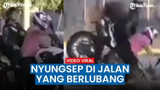 Pasangan Sejoli Tenggelam Bersama Motor Dalam Lubang Akibat Banjir